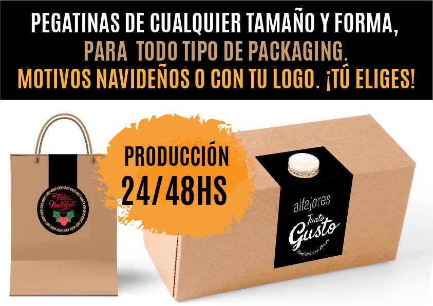 Pegatinas para bolsas y cajas